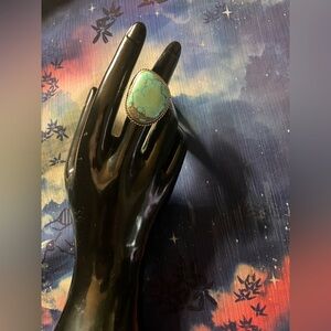 Beautiful Turquoise Sterling Silver Ring Size 8